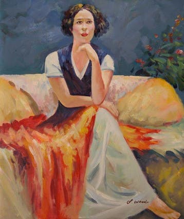 European School (XX) - Pair of elegant female figures