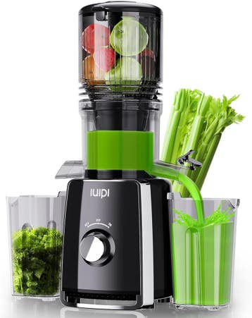 Slowjuicer - Sapcentrifuge - Groenten en fruit - Zwart - SPZ, Verzenden, Nieuw