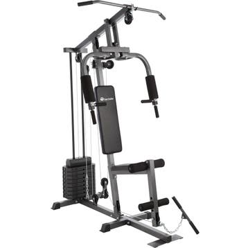 Krachtstation home gym - zwart, Verzenden