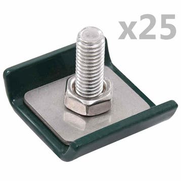 vidaXL Rastermatverbinding 25 sets groen, Verzenden, Nieuw