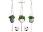 Veiling - Gadgy Plantenhanger Macramé 3 stuks - Hangpot
