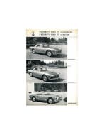 1962 MASERATI 3500 GT 2+2 COUPE CABRIOLET LEAFLET, Ophalen of Verzenden