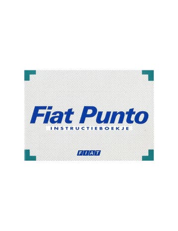 1995 FIAT PUNTO INSTRUCTIEBOEKJE NEDERLANDS, Ophalen of Verzenden