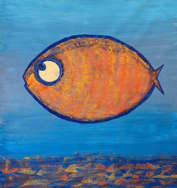 Denis Kuvayev (1971) - Goldfish on the golden bottom - XL