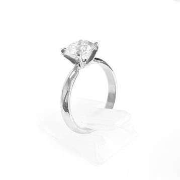 Verlovingsring - 14 karaat Witgoud - 2.18ct. tw. Diamant