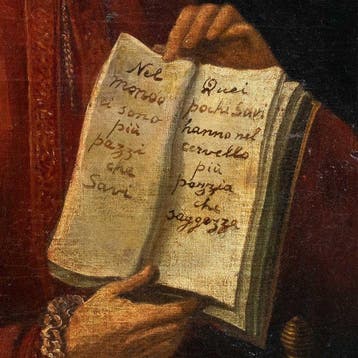 Italian school (XVIII) - Portrait of an elderly man with an
