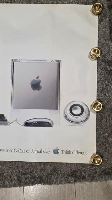 PowerMac G4 Cube Poster (dealer) real size - Macintosh