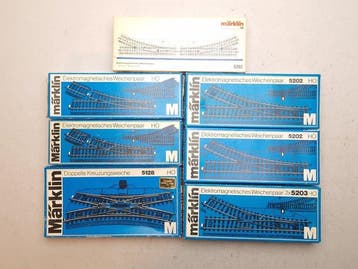 Märklin H0 - 5128/5137/5138/5202/5203 - Modeltreinsporen, Nieuw