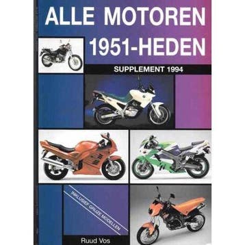 Alle motoren 1951-heden. Supplement 1994 9789060130025, Verzenden, Zo goed als nieuw, Maarten de Vos