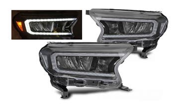 Full LED koplampen dynamisch Black geschikt voor Ford Ranger, Auto-onderdelen, Verlichting, Verzenden, Nieuw, Ford