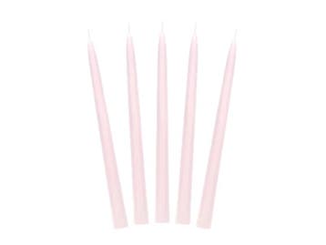 Kaarsen Licht Roze 24cm 10st, Verzenden