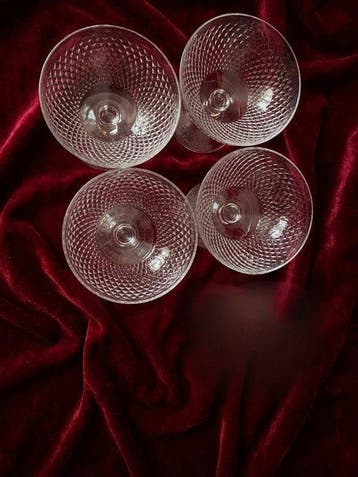Baccarat - Drinkset (4) - Kristal - onvindbaar, Antiek en Kunst