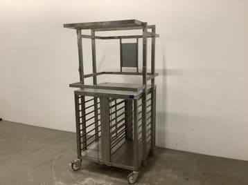 Mobiel Onderstel voor Combisteamer – Verrijdbaar RVS Frame, Ophalen of Verzenden, Nieuw in verpakking, Inox Meubilair