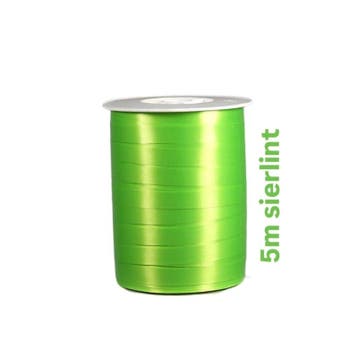 5m Groen lint - krullint - cadeau versiering - leuk inpak..., Divers, Emballage cadeau, Verzenden