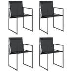 Tuinstoelen 4st | 62% korting | Retour deal, Verzenden, Nieuw, Textileen, Inklapbaar