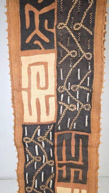 Tissu en Raphia - Shoowa-Kuba - République démocratique du, Antiquités & Art
