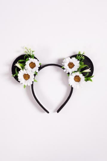 Haarband Mouse Oortjes Bloemetjes Witte Madeliefjes Minnie M, Kleding | Dames, Ophalen of Verzenden, Nieuw