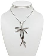 Cierre - Collier avec pendentif - 18 carats Or blanc -