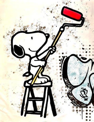 Moabit - Snoopy X The Painter --Diptych-- XL