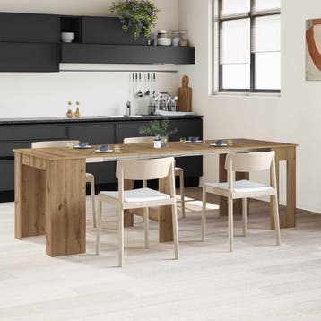 vidaXL Eettafel 240 x 85 x 75 cm Bewerkt hout Artisanaal, Huis en Inrichting, Tafels | Eettafels, Verzenden, Nieuw