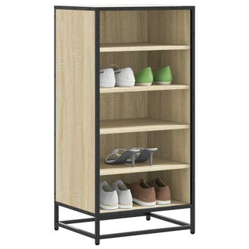 vidaXL Schoenenrek 48x38x97,5 cm bewerkt hout sonoma, Verzenden