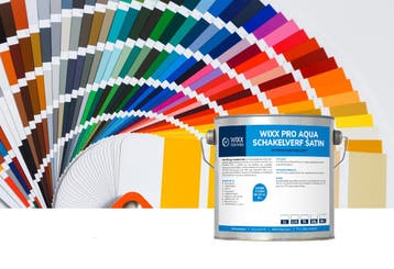 Wixx PRO Aqua Schakelverf Satin Mengkleur 10L, Verzenden