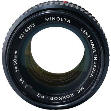 Minolta MC Rokkor-PG 1,4/50mm | Objectif principal, Audio, Tv en Foto, Nieuw