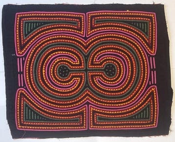 Borduren - Cirkelpatroon - Kuna - Mola - Panama (Zonder