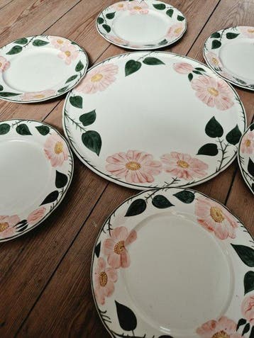 Villeroy & Boch - Service à dessert (7) - Wild-Rose -