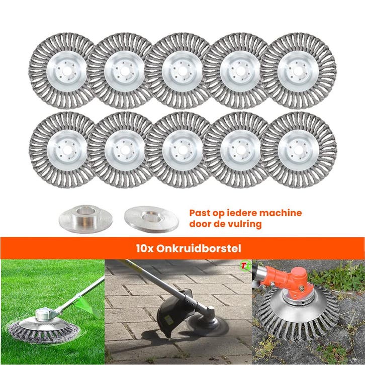 Set van 10 Stuks ! Universele Onkruidborstel – 20 CM –, Tuin en Terras, Hand-tuingereedschap, Nieuw