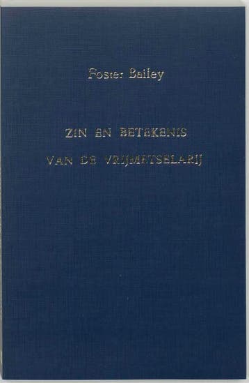 Zin en betekenis van de vrijmetselarij 9789062717309, Boeken, Verzenden, Gelezen, F. Bailey