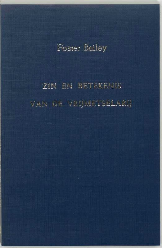 Zin en betekenis van de vrijmetselarij 9789062717309, Boeken, Filosofie, Gelezen, Verzenden