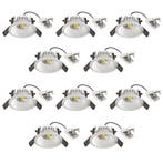 Spots inbouw Set van 10 Ivar Inbouwspot Wit, Verzenden, Nieuw, Modern
