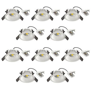 Spots inbouw Set van 10 Ivar Inbouwspot Wit, Verzenden, Nieuw, Modern
