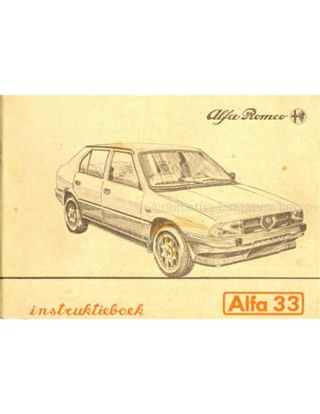 1985 ALFA ROMEO 33 INSTRUCTIEBOEKJE NEDERLANDS