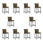 Set van 10 Leren barkrukken Revolt laag - Rancho Green, Nieuw, Leer, Ophalen of Verzenden, 90 cm of meer