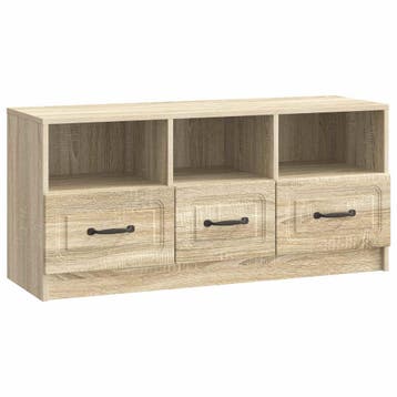 vidaXL TV Kast met lade Sonoma Eiken 102 x 34,5 x 47 cm, Verzenden, Nieuw
