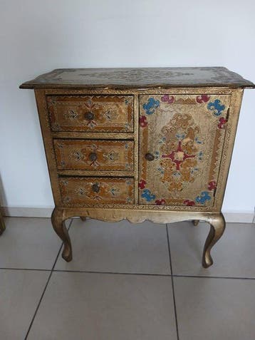 Kast - Hout, Verguld - Italaanse kast