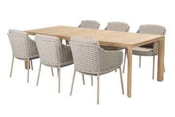 4 Seasons Outdoor Eros tuinset met Lucas teak tafel 240 x