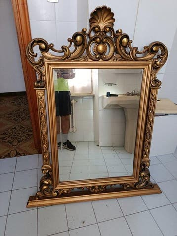 Miroir mural - Bois, Verre