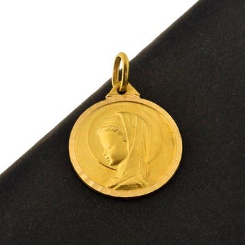 Medaille hanger - 18 karaat Geel goud