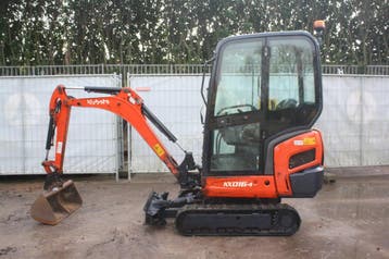 Veiling: Minigraver Kubota KX016-4 Diesel 9.6kW 2017, Ophalen