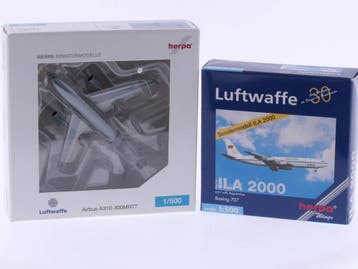 Schaal 1:500 Herpa 512046 Boeing 707 ILA 2000 (speciaal M..., Ophalen of Verzenden