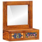 vidaXL Wandkast met lade Bruin 40 x 20 x 50 cm Massief, Verzenden, Nieuw