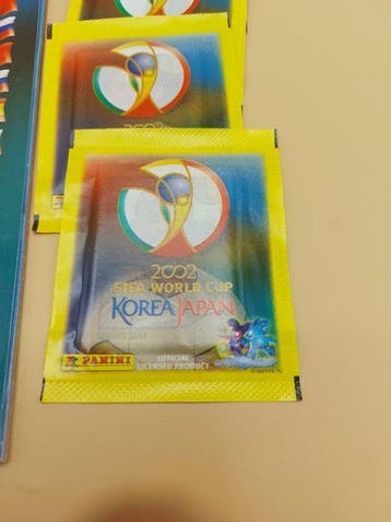 2002 Panini Empty album & 15 sealed packs Mixed collection -