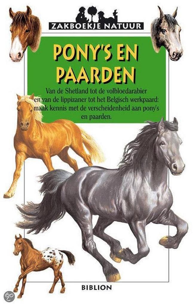 Ponys en paarden / Zakboekje Natuur 9789054834779, Livres, Livres pour enfants | Jeunesse | 10 à 12 ans, Envoi