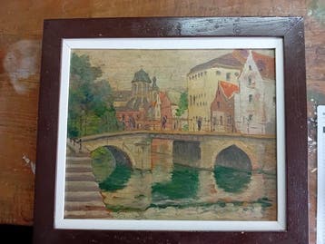 R.Cuviel Sijlvestre (1884-1967) - Mechelen stadsgezicht
