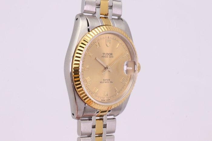 Tudor - Prince Date - Zonder minimumprijs - 74033 | Gold, Handtassen en Accessoires, Horloges | Antiek