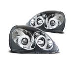PHARES POUR TOYOTA YARIS 99-03 ANGEL EYES CCFL FOND NOIR, Auto-onderdelen, Verzenden, Nieuw