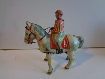 Blömer & Schuler - Blikken speelgoed - jockey auf pferd B &